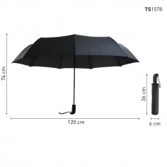 Automatyczny parasol męski składany 120cm